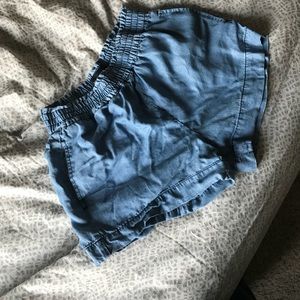 Who What Wear Elastic Jean Shorts